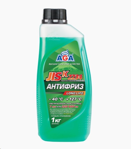 Антифриз  AGA Long Life JIS K  -40С (1 кг.) зеленый