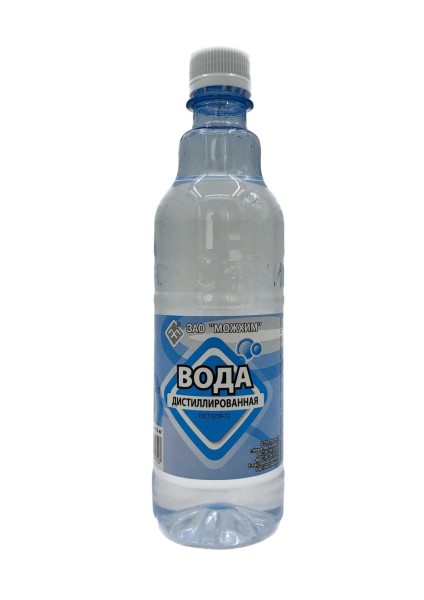 Вода дистиллированная  0,5 л