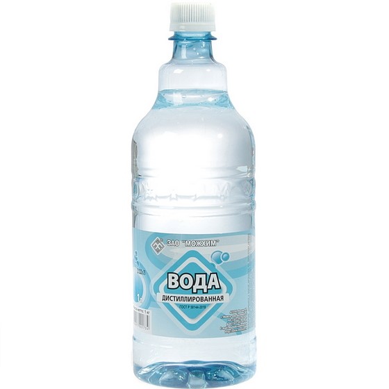Вода дистиллированная  1 л
