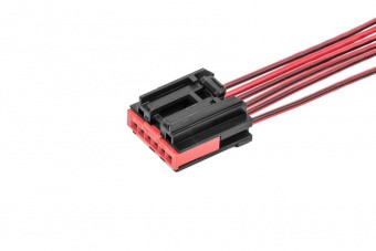 Разъем 1456985-5 (6pin) 6 контактов моторедуктора заслонки отопителя для Lada (ВАЗ)