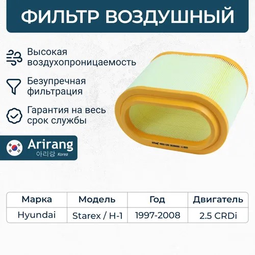 Фильтр воздушный Hyundai H1 Starex 1997-2008 2.5 CRDi