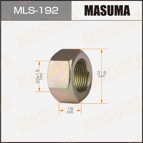 Гайка М22*1,5*18 Грузовая Isuzu, ключ 32