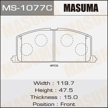 Колодка торм. Toyota Corolla E10/E11 перед.