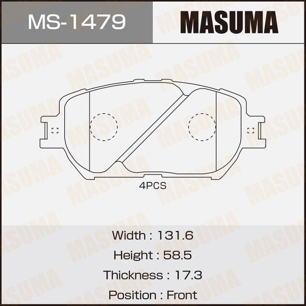Колодка торм. Toyota Camry V30 перед.
