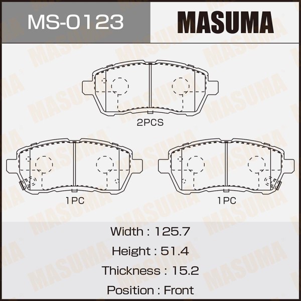 Колодка торм. Suzuki Swift 1.2 Mazda 2 Ford Fiesta перед.