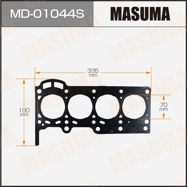 Прокладка ГБЦ Toyota Yaris 1.0L 99-)