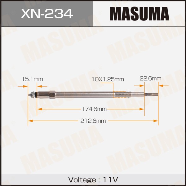 Свеча накаливания MASUMA CP-73 /Nissan Patrol дизель/