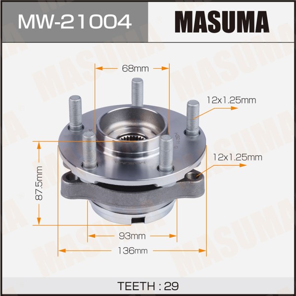 Ступица Nissan Teana I J31 Maxima QX перед. /в сб. с подш./