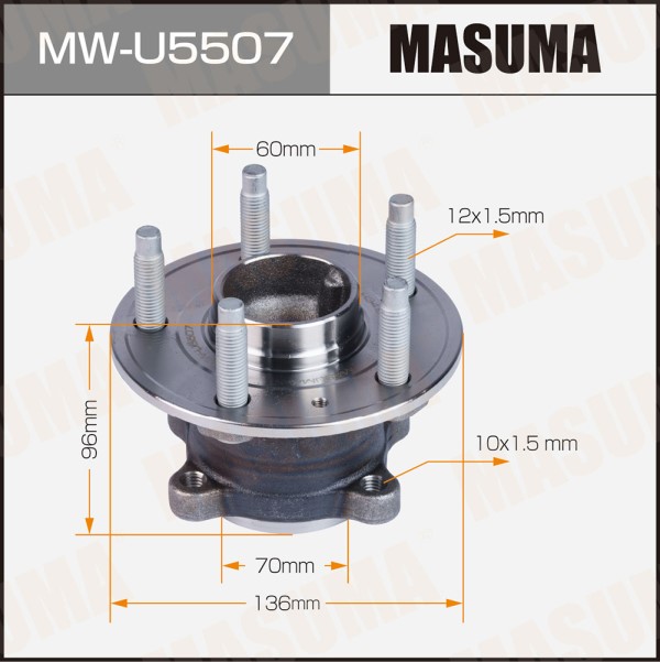 Ступица Chevrolet Aveo T300 Opel Mokka задн. /в сб. с подш./ (с ABS)