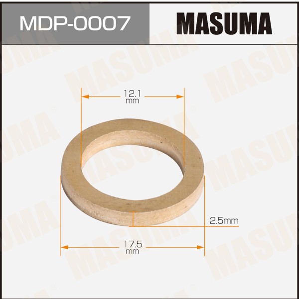 Шайба для форсунок Masuma (латунь) 12,1х17,5х2,5 Toyota