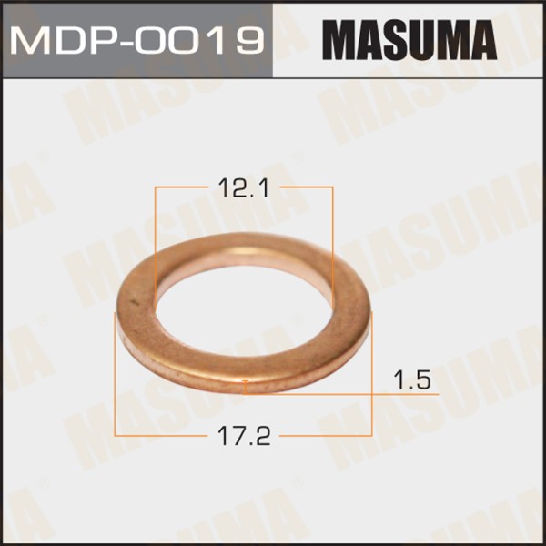 Шайба для форсунок Masuma (медь) 12,1х17,2х1,5 Mitsubishi