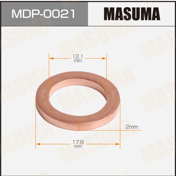 Шайба для форсунок Masuma (медь) 12,1х17,8х2 Mitsubishi