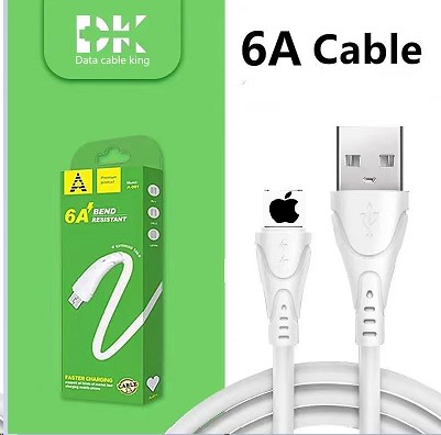 Дата-кабель универ. lightning USB /Iphone/ 1 м, 6A белый