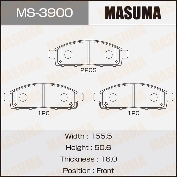 Колодка торм. Mitsubishi L200 перед.