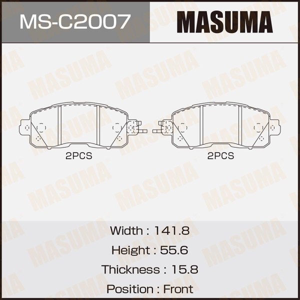 Колодка торм. Nissan Teana L33 (14-) перед.