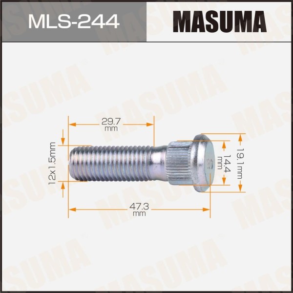 Шпилька колеса  M12X1.5  Mitsubishi Outlander Asx