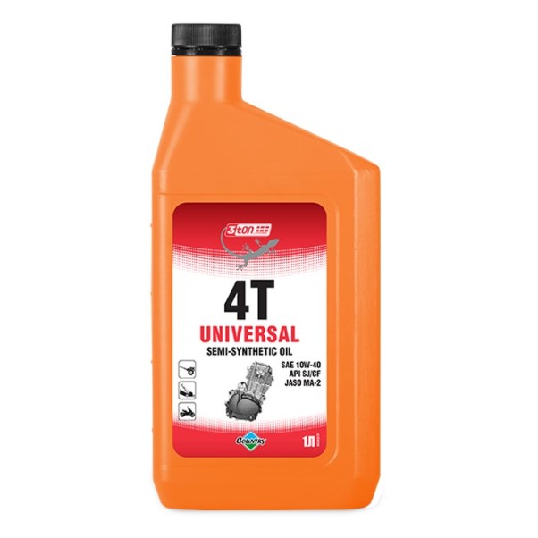 СпецМасло 3Ton 4Т UNIVERSAL 10W40 SJ/CF (1л.) полусинтетическое