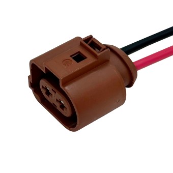 Разъем 3B0973752A (2pin) 2 контакта к вентилятору радиатора охлаждения двигателя для Audi, Seat, Skoda, Volkswagen.