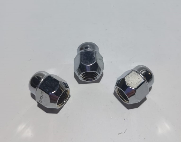 Гайка колеса M12*1,5*27 Хром Конус, закр., ключ 21мм