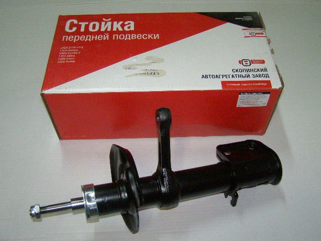 Стойка /1119/ передняя правая масл. (под бочкообразную пружину) 02-03