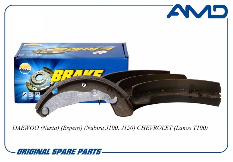 Колодка торм. Daewoo Nexia Espero Lanos Nubira задн. /барабанные/