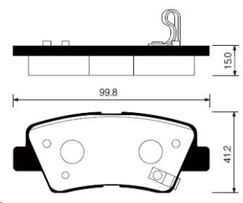 Колодка торм. Hyundai Solaris Kia Rio III SsangYong Actyon New задн. /дисковые/ (HI-Q)