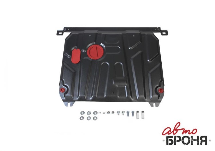 Защита картера Hyundai Solaris с 2011-2016 г. Kia Rio III c 2011-2017 г. (с креплением)