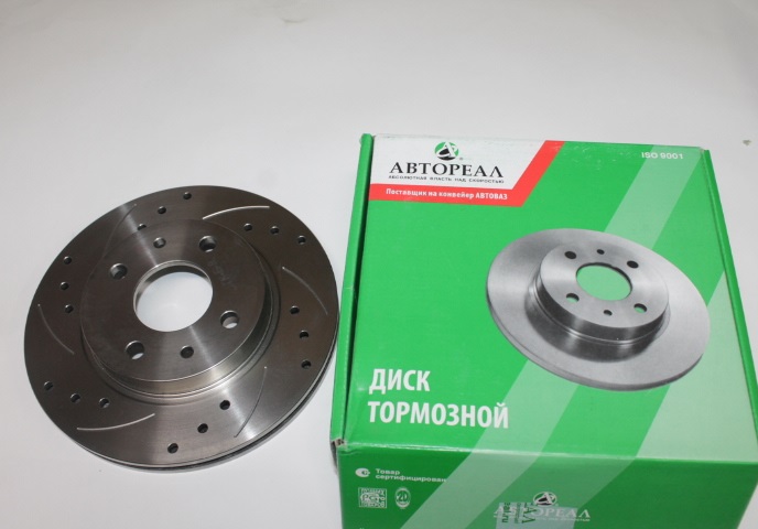 Диск тормозной /2110/ R13 вентилир. (2 шт) перфор. СПОРТ
